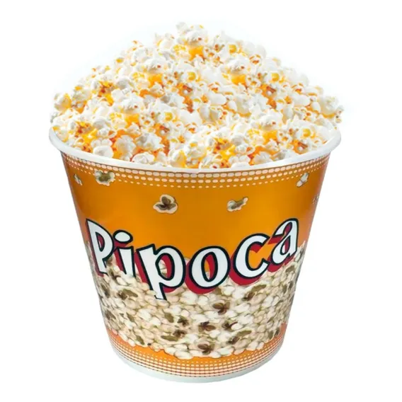 Pote Balde De Pipoca De Plástico Grande Pipoca Foto 1