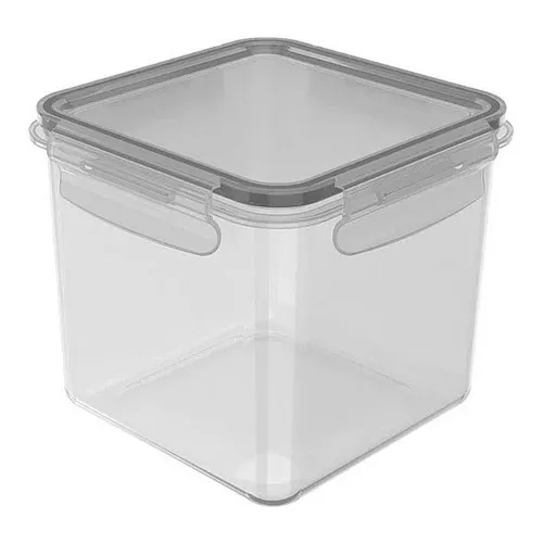 Pote Click Quadrado Natural Ou 1500ml Foto 1