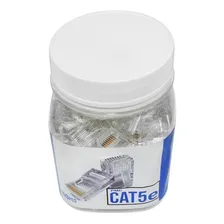 Pote Com 100 Pç Conector Plug Rj45 De Rede De Crimpar Cat5e Foto mini  2