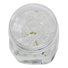 Pote Com 100 Pç Conector Plug Rj45 De Rede De Crimpar Cat5e Foto mini 4
