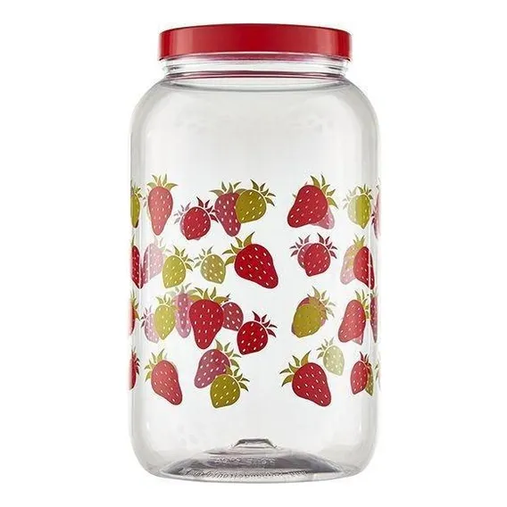 Pote Decorado Morango 3600ml - Bandeirante Foto 1