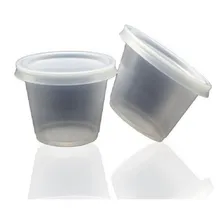 Pote Descartável 100ml Transp. C/tampa C/500u Sobremesa Cor Transparente Foto mini 3