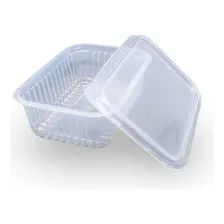 Pote Descartável retangular 250ml Freezer Microondas Marmita 144 Un. Cor Transparente - Prafesta Foto mini 4