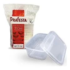 Pote Embalagem Freezer E Microondas 350ml Prafesta C/144 Cor Água Foto mini  2