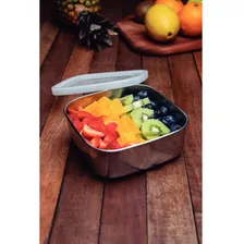 Pote Freezinox em Aço Inox Quadrado com Tampa Plástica 16cm 1,2L Prata Tramontina Foto mini 4