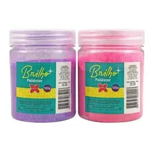 Pote Glitter 100g Make+ Para Artesanato Scrapbook Cor Violeta Foto mini 1