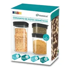 Pote Hermético 150ml/350ml/500ml | Modulus 60 - Conj. 3 Pçs Cor Branco Foto mini 2