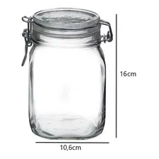 Pote Hermético Fido 1000ml - Bormioli Rocco Foto mini 3