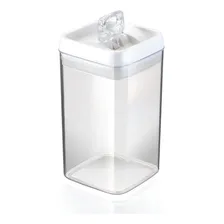Pote Hermético Quadrado Acrílico Grande 2,3 Lts Bem Vedado Cor Transparente Foto mini 4