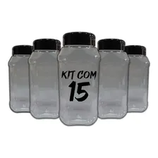 Pote Mantimentos Kit 15 Potes+15 Etiquetas Adesivas Cf800 Foto mini 3