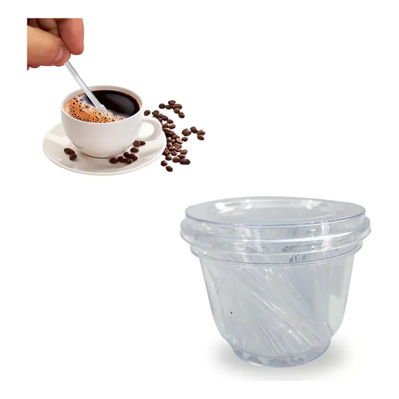 Pote Mexedor Para Café Cristal C/200 Unidades Foto 1