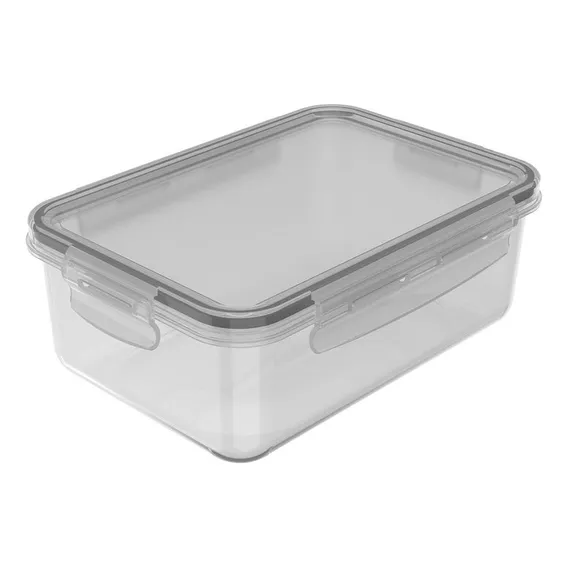 Pote Organizador De Geladeira Click Retangular 1280ml Foto 1