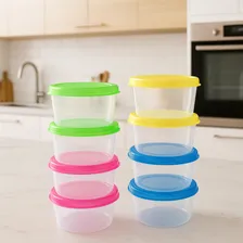 Pote para alimentos hermético Top Chef KIT 8 UNIDADES 40mL multicolorido - kit com 8 unidades Foto mini  2