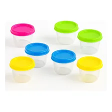 Pote para alimentos hermético Top Chef KIT 8 UNIDADES 40mL multicolorido - kit com 8 unidades Foto  mini 1