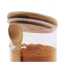 Pote para alimentos POTE HERMETICO Vidro Hermético Bambu Foto mini 2