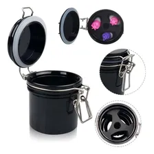 Pote Para Conservação De Cola Alongamento De Cílios Preto Foto mini 3