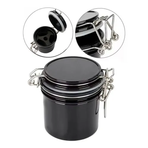 Pote Para Conservação De Cola Alongamento De Cílios Preto Foto 1