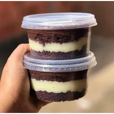 Pote Plástico 200ml Descartável Redondo C/tampa - 24 Unidades Foto mini 4