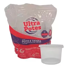 Pote Plastico Descartavel Redondo C/tampa 250ml C/50 Ultra Foto mini 3