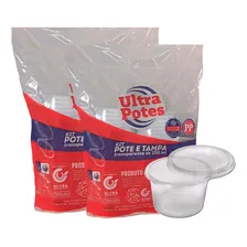 Pote Plastico Descartavel Redondo C/tampa 250ml C/50 Ultra Foto mini 1