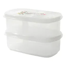 Pote Plastico Nakaya K169 C/ 2 Unidades De 300ml Cada Japão Cor Transparente Foto mini 3