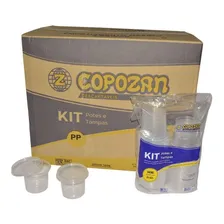 Pote Plástico Redondo Com Tampa 380ml Copozan C/500 (1cx Foto mini 1