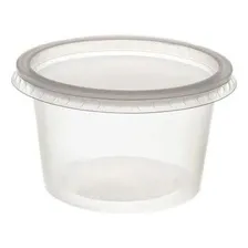 Pote Plástico Redondo Com Tampa Bolo De Pote 1000ml C/192 Cor Água Foto mini 3