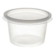 Pote Plástico Redondo Com Tampa Bolo De Pote 780ml C/250 Cor Transparente Foto mini 2