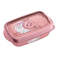 Pote Plastico Retangular Sanremo 430ml Rosa Foto mini 1