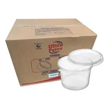 Pote Redondo C/ Tampa Bolo De Pote 500ml C/350 (1cx) Cor Água Foto mini 1
