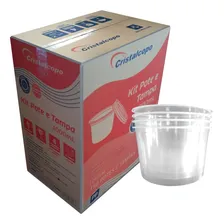 Pote Redondo Com Tampa Freezer Microondas Cx C/150un 1000ml Foto mini 3