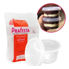 Pote Redondo Microondas/freezer 145ml + Tampa 600un PraFesta Foto mini 2