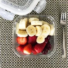 Pote Vidro Hermético Trava Quadrado 520ml Marmita Sobremesa Foto mini 3