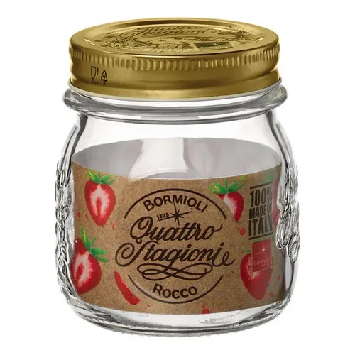 Pote Vidro Italiano Quattro Stagioni 250ml P/ Geléias Doces Foto 1