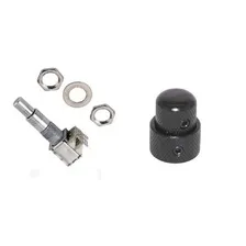 Potenciômetro Concêntrico B 100k Duplo + Knob Preto Duplo Foto  mini 1