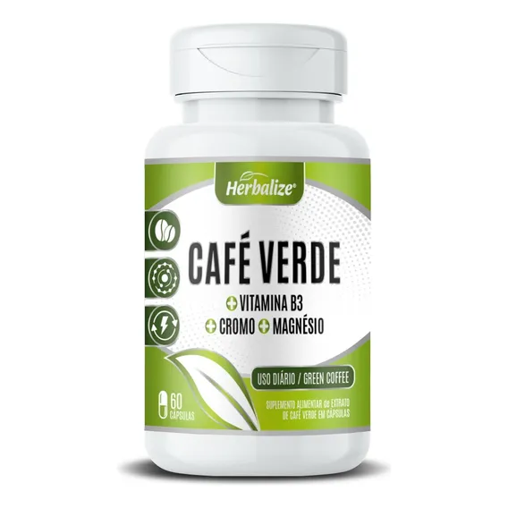 Potes Café Verde + Cromo + Magnésio 60 Cápsulas 500mg Foto 1