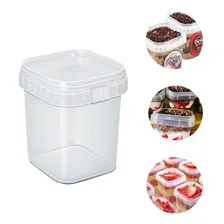 Potes Quadrado Bolo No Pote Lacre Plástico 220ml - 100 Und Foto mini 2