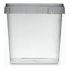 Potes Quadrados Bolo No Pote Plástico 220ml 10 Potinhos Plastilania Foto mini 4