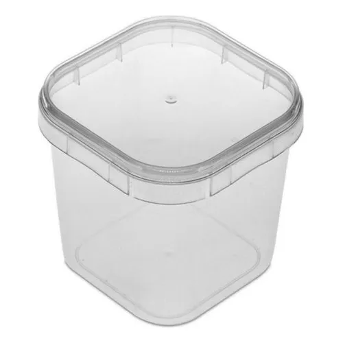 Potes Quadrados Bolo No Pote Plástico 220ml 10 Potinhos Plastilania Foto 1