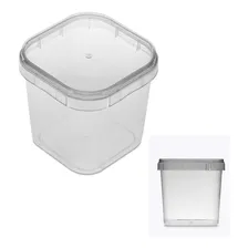 Potes Quadrados Bolo No Pote Plástico 220ml Lacre 100 Un Foto mini 1
