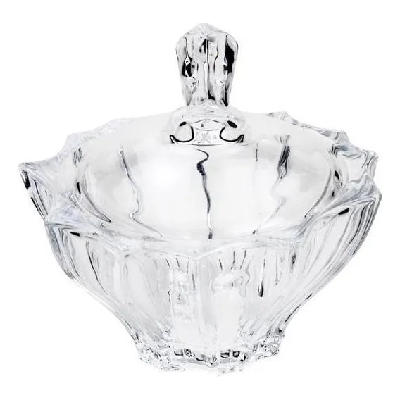Potiche Decorativo Cristal Com Tampa Paradise 12x12cm -wolff Foto 1