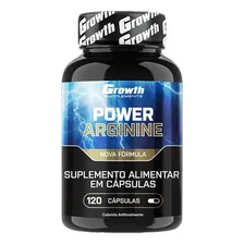 Power Arginine 600 mg - 120 Cáps. Arginina - Growth Foto  mini 1