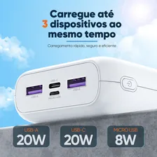 Power Bank 20000mah Carregador Portátil Super Rápido 20w,carregador Portátil Power Bank Universal Externa,carregador Usb Portátil,carregador Portátil Power Bank Rapido CompatÃvel Ios E Android Foto mini 2