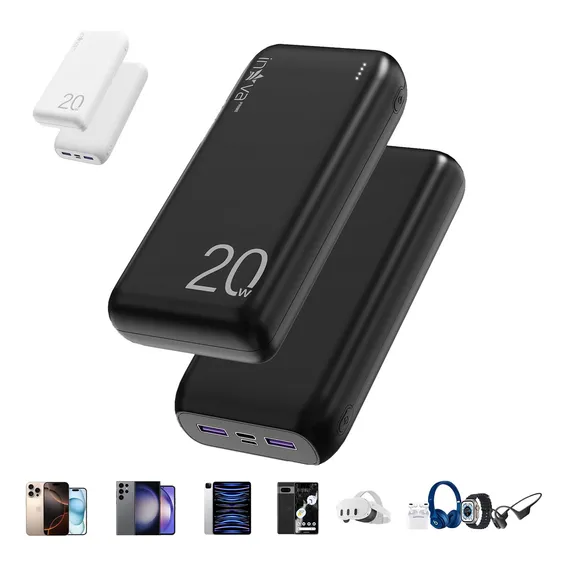 Power Bank 20000mah Carregador Portátil Super Rápido 20w,carregador Portátil Power Bank Universal Externa,carregador Usb Portátil,carregador Portátil Power Bank Rapido CompatÃvel Ios E Android Foto 1