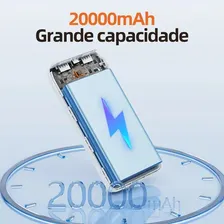 Power Bank 20000mah Carregador Portátil Super Rápido 20w,carregador Portátil Power Bank Universal Externa,carregador Usb Portátil,carregador Portátil Power Bank Rapido CompatÃvel Ios E Android Branco Foto mini 4