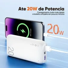 Power Bank 20000mah Carregador Portátil Super Rápido 20w,carregador Portátil Power Bank Universal Externa,carregador Usb Portátil,carregador Portátil Power Bank Rapido CompatÃvel Ios E Android Branco Foto mini 3