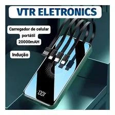 Power Bank 20000mah Carregador Portátil Super Rápido Carregador De Indução Carregador De Celular Portatil Com 4 Portas De Carregamento De Entrada/saÃda Powerbank Turbo Power Bank Carregador Portátil Foto mini 1