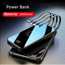 Power Bank 20000mah Carregador Portátil Super Rápido Carregador De Indução Carregador De Celular Portatil Com 4 Portas De Carregamento De Entrada/saÃda Powerbank Turbo Power Bank Carregador Portátil Foto mini 3