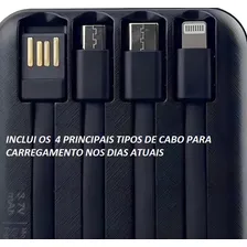 Power Bank 20000mah Carregador Portátil Super Rápido Carregador De Indução Carregador De Celular Portatil Com 4 Portas De Carregamento De Entrada/saÃda Powerbank Turbo Power Bank Carregador Portátil Foto mini 4