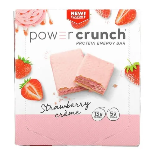 Power Crunch Bar Strawberry Creme 12 Bars/40g Foto 1